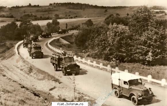 Camioane vechi din Romania - Coloana militara motorizata, anii '60 , SR-uri - Classic corner