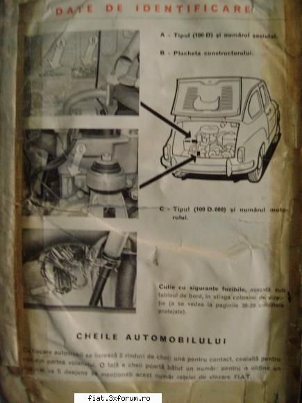 Cartea technica a masini Fiat 600 D - Bug - Classic corner