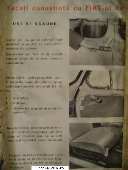 Cartea technica a masini Fiat 600 D - Bug - Classic corner
