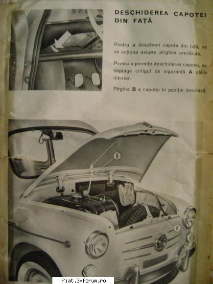 Cartea technica a masini Fiat 600 D - Bug - Classic corner
