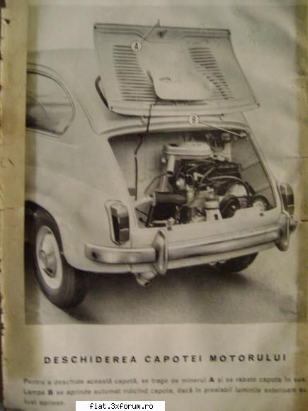 Cartea technica a masini Fiat 600 D - Bug - Classic corner