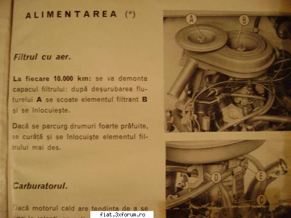 Cartea technica a masini Fiat 600 D - Bug - Classic corner