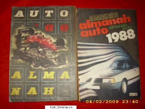Carti cu masini de vanzare!!! - De vanzare 2 almanahuri unul din '86 si celalalt - Anunturi