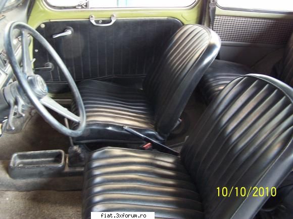 Caut dinam Fiat 600D 1964 - Interiorul este din piele ( imitatie ) neagra la - Club Fiat 500 & 600