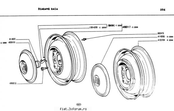 Caut dinam Fiat 600D 1964 - Acestea sunt cele 2 tipuri de jenti. Cea din - Club Fiat 500 & 600