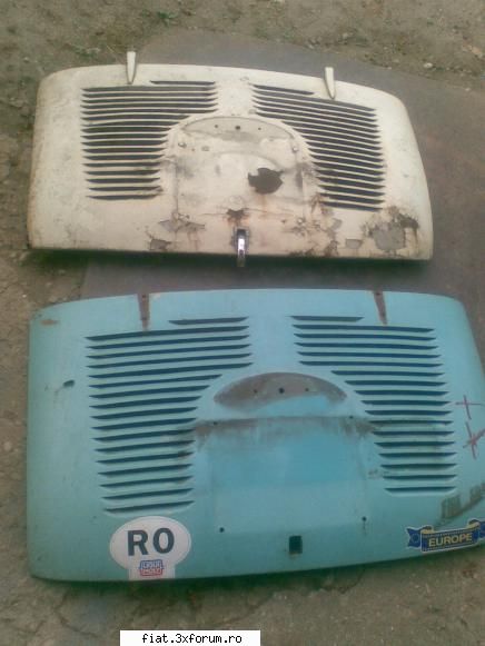 vand 2 buc capota motor fiat 600 ,pret 50 lei set genti otel roluite si vopsite 4 buc.  , pret 100
