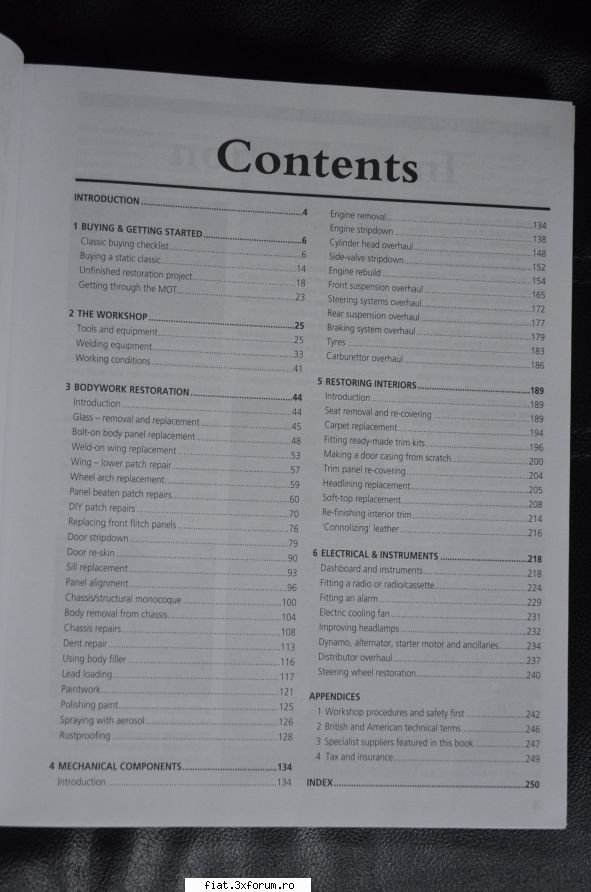detaliu classic car manual - haynes
