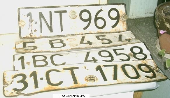 Colectie de numere - 1 NT 969 are sigla 1981 pe ea, e de pe un - Classic corner