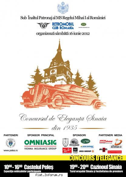 Concursul de Eleganta Sinaia 2012 - Afisul evenimentului - Classic corner
