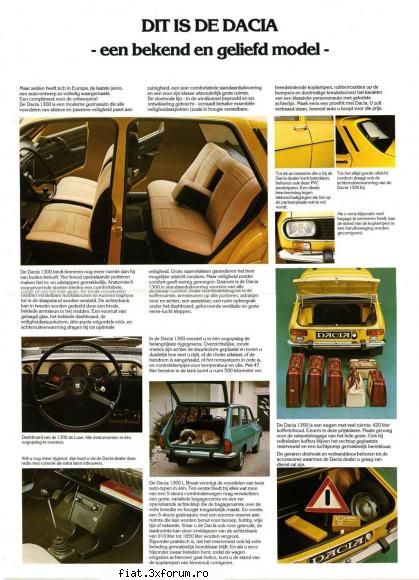 Cumpar Dacia 1300 foarte bine ingrijita,nemodificata - Brosura olandeza, 1980. Se vad f f multe - Anunturi