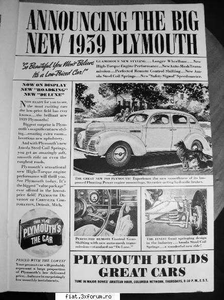 Cumpar jante Plymouth, Dodge - Sper sa-ti placa , gasita pe blogul - Classic corner