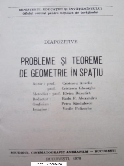 Diapozitive "Probleme si teoreme de geometrie in spatiu" , Animafilm - danny boy - Anunturi