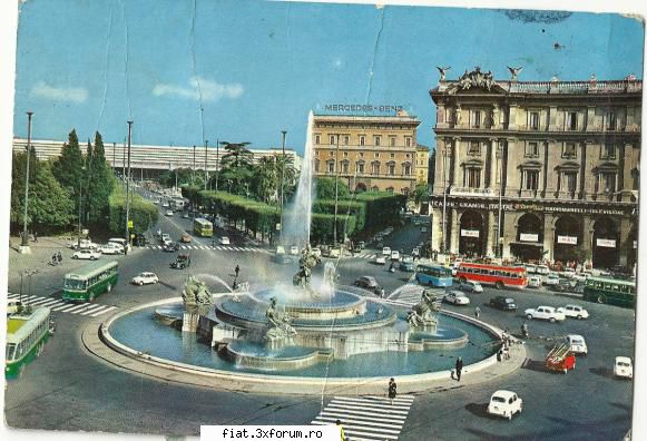 Din cutia cu amintiri - partea a 2-a - ROMA 1966 cate Fiat-uri 600 sunt in poza? - Classic corner