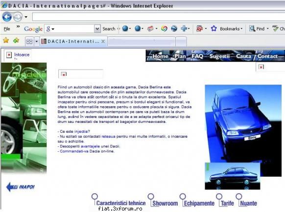 Din cutia cu amintiri partea 1-a - O amintire mai ciudata acuma: cum arata site-ul - Classic corner