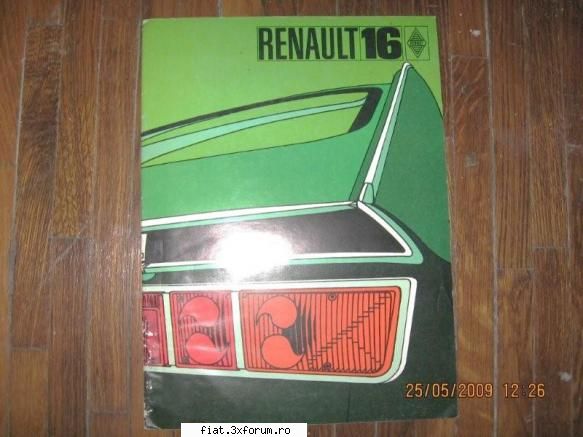 Din cutia cu brosuri - 3 imagini din brosura Renault 16 pe anul 1971. Se - Classic corner