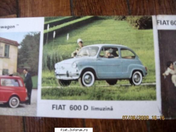Din cutia cu brosuri - cateva imagini din brosura cu gama Fiat 1964 - Classic corner