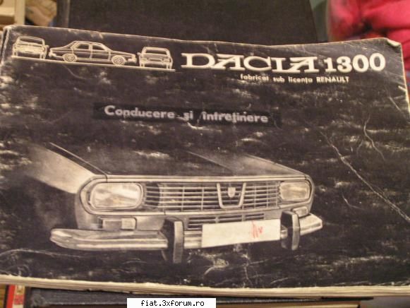 Din cutia cu brosuri - carti dacia 1300 - Classic corner