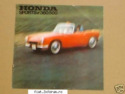 Din cutia cu brosuri - Primul prospect al firmei Honda unde sunt - Classic corner