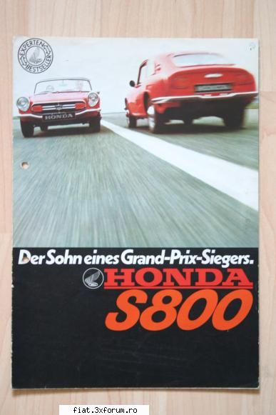 Din cutia cu brosuri - Prospectul nemtesc al modelului S800 - Classic corner