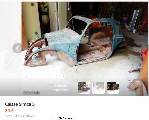 Dupa 20 ani... - o carapace la numai 80 euro - Masina mea