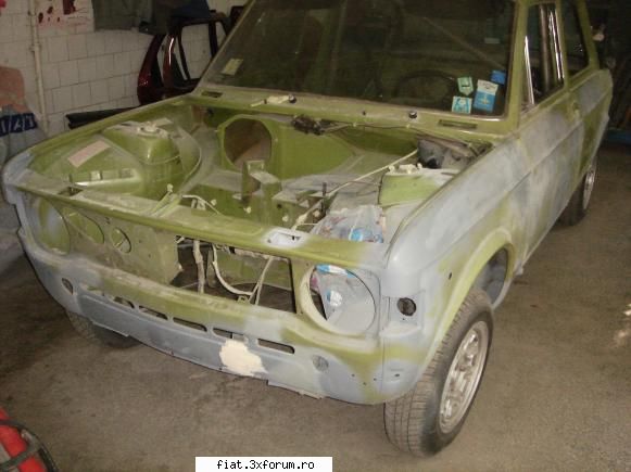 FIAT 128 RALLY-reconstruit ca masina istorica de competitie - a intrat apoi la tinichigerie - Masina mea...