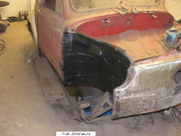Fiat 1000 TC replica - La fuzete a trebuit sa scimbam directia conului - Club Fiat 500 & 600