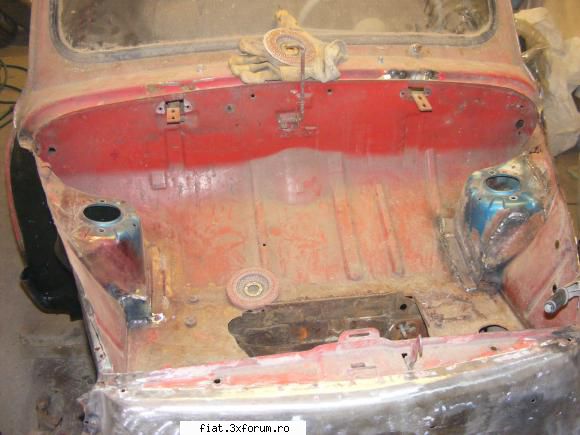 Fiat 1000 TC replica - Aici se vede noul suport de telescop - Club Fiat 500 & 600