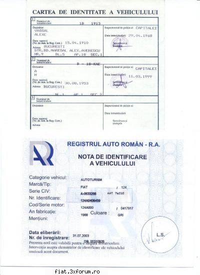 Fiat 124 - Doamne-fereste ! Oricum i-am dat urmatorul mail - Bursa