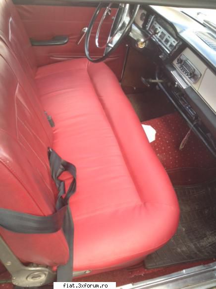 Fiat 1800B 1967 - sezutul banchetei fata - refacuta integral aveam - Club Fiat 1800