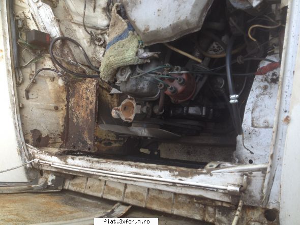 Fiat 1800 alb - 1967 - Motor, am inceput lucrul - Club Fiat 1800