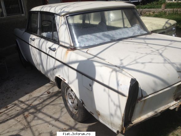 Fiat 1800 alb - 1967 - Incet-incet incep dezechiparea Nu exista rugina - Club Fiat 1800