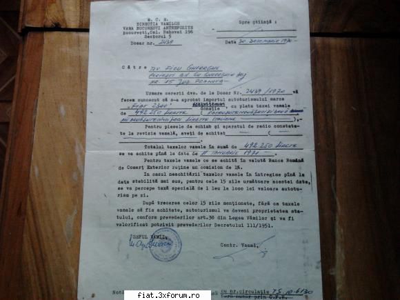 Fiat 2300, an 1962 - Adăugăm aici 3 documente care - Club Fiat 1800