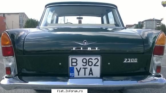 Fiat 2300, an 1962 - Plăcuța de �nmatriculare a fost - Club Fiat 1800