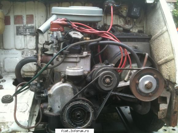 Fiat 600 D si motor Abarth 1000 - Si poza de la motorul original (este blocat cum - Club Fiat 500 & 600