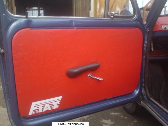 Fiatul meu 850 reconditionat - Nu am manivela pt geam.am pus electrice :) - Club Fiat 850