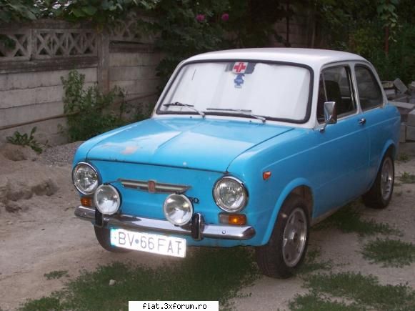 Fiatul meu 850 reconditionat - asa arata a mea....inainte sa o vind...la un alt - Club Fiat 850