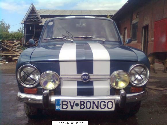 Fiatul meu 850 reconditionat - hai sa mai pun o poza cu saracutza masina ca ati - Club Fiat 850