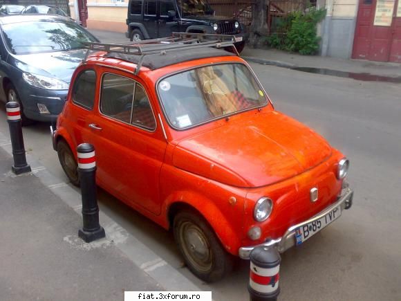 Frumuseti surprinse in trafic - un fiat 500 in zona gradina icoanei - Classic corner