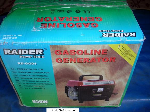 Generator electric - EINHELL s-a vandut Raider nou la cutie , pret 330 - Anunturi