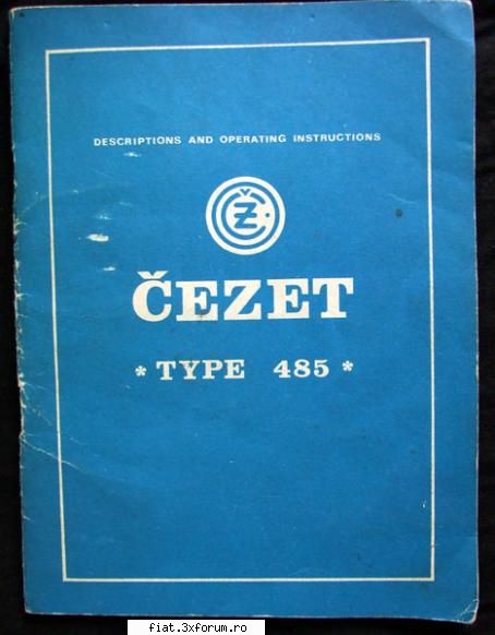 Harti, carti, radiouri si altele - Manual de utilizare motocicleta CZ 250 cmc, tip - Bursa