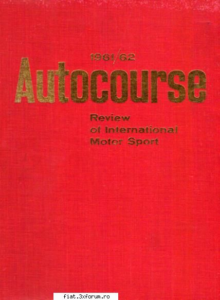 Harti, carti, radiouri si altele - Autocourse - Review of International Motor Sport - Bursa
