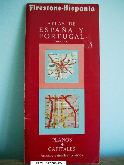 Harti, carti, radiouri si altele - Atlas Spanie si Portugalia, 27*12 cm, 80 pagini - Bursa