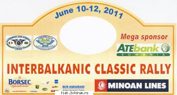 Interbalkanic Classic Rally 2011 - In perioada 10-12 iunie, in organizarea - Classic corner
