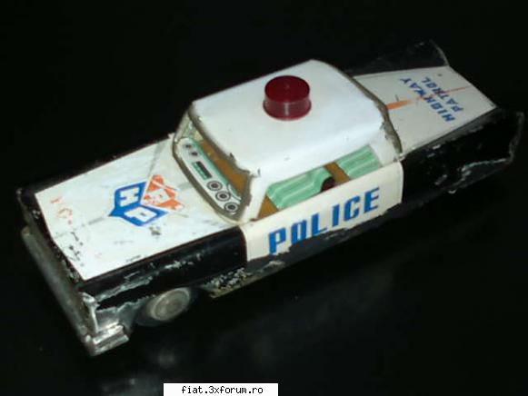 Jucarii Tabla sau Plastic (RO, DDR, USSR, Japonia, China) - Masina politie MF 224 - Classic corner