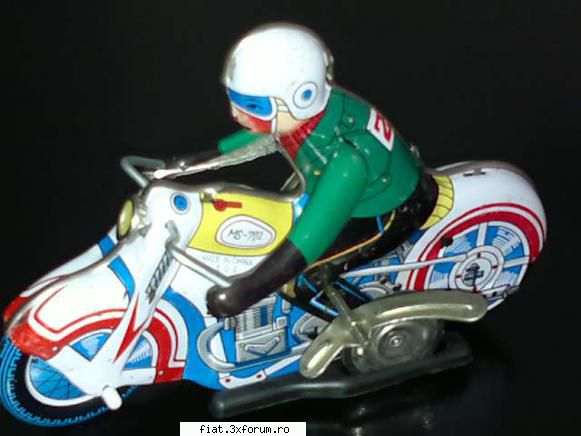 Jucarii Tabla sau Plastic (RO, DDR, USSR, Japonia, China) - Motocicleta MS 702 - Classic corner