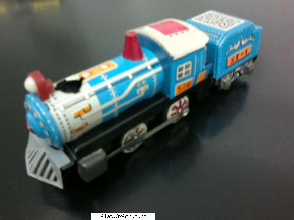 Jucarii Tabla sau Plastic (RO, DDR, USSR, Japonia, China) - Locomotiva tabla MF 712 - Classic corner