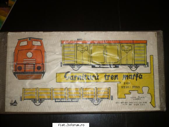 Jucarii Tabla sau Plastic (RO, DDR, USSR, Japonia, China) - Trenulet, Garnitura tren marfa - Classic corner