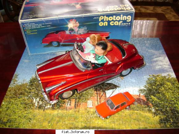 Jucarii Tabla sau Plastic (RO, DDR, USSR, Japonia, China) - Masinuta cu reporteri - Classic corner