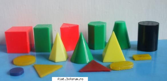 Jucarii Tabla sau Plastic (RO, DDR, USSR, Japonia, China) - Trusa de corpuri geometrice - Classic corner