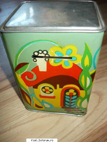 Jucarii Tabla sau Plastic (RO, DDR, USSR, Japonia, China) - pusculita din metal vopsit cu - Classic corner